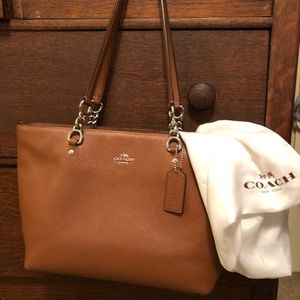 Coach leather tote